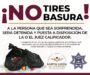 En Santa Lucía del Camino se sanciona a quien tire basura en la calle; continúa el plan Cero Basura