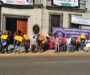 Protestan ciudadanos de San Juan Guichicovi en el Poder Judicial.