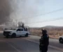 Bloqueos del crimen organizando afectaron a 29 municipios en Michoacán, Jalisco y Guanajuato; hay dos policías muertos