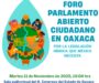 Realizarán en Oaxaca el Foro Parlamento Abierto Ciudadano por la legislación hídrica que México necesita