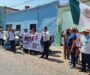 Jubilados de CFE protestan en Oaxaca contra recortes a sus pensiones.
