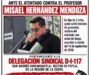 Sección 22 exige justicia por agresión armada contra profesor y su hija en Chicahuaxtla.