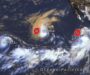 Tres huracanes avanzan de manera simultánea por el Pacífico; alertan por lluvias y oleaje peligroso
