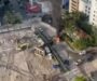 Se desploma una grúa de construcción en calles de Miami; automóvil queda incendiado y cuatro personas resultan lesionadas